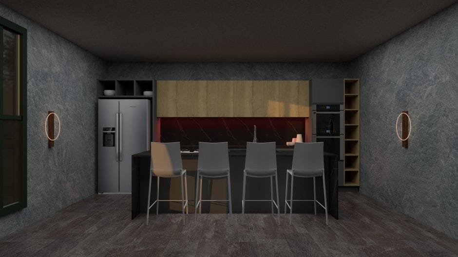 Cocina Moderna con Isla en Benaguasil | Distribución